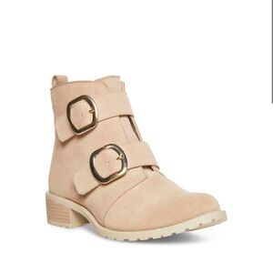 Anne Klein Nyla double buckle boots